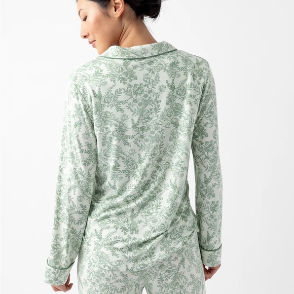 COZY EARTH: NWT Women's Bamboo Stretch-Knit Long Sleeve Pajama Top - Picture 3 of 6